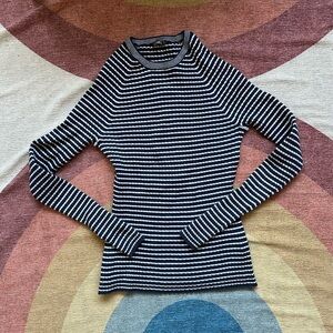 Striped Black and White Women's J McLaughlin Sweater